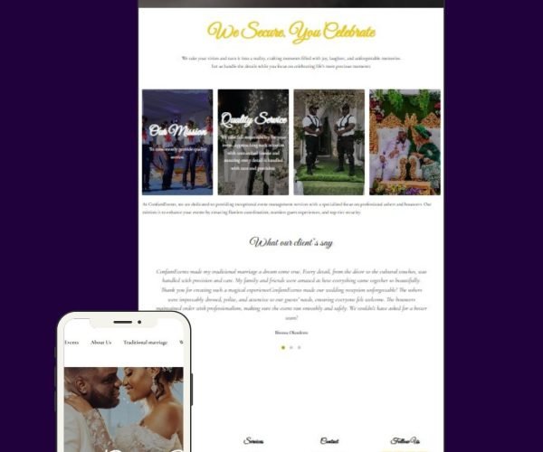 planner Mockup Website